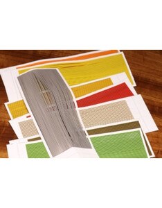 Hareline Dubbin Synthetic Quill Body Wrap in Sulphur Yellow